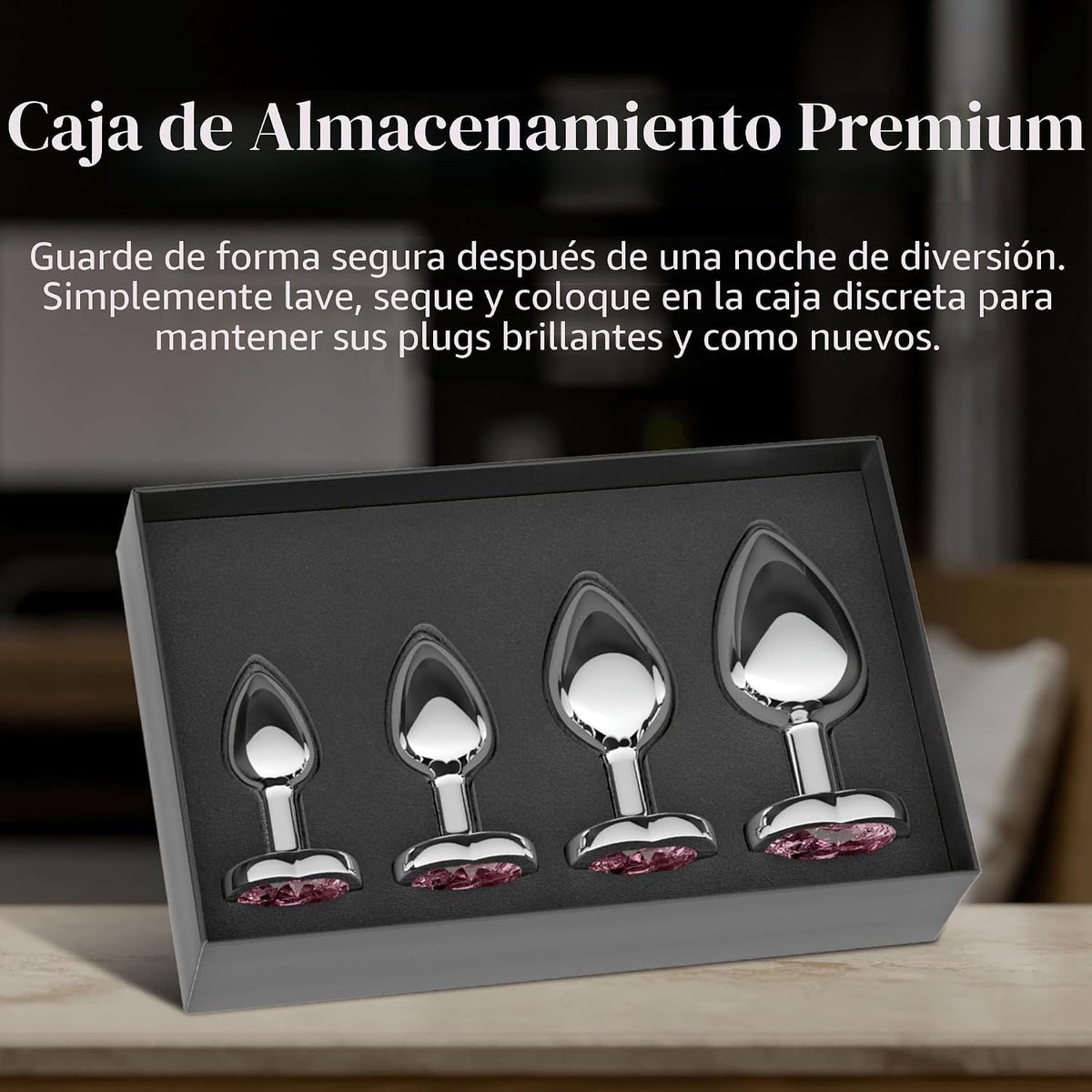 Session Jewel Butt Plug - Juego de 4 piezas para principiantes, ext...