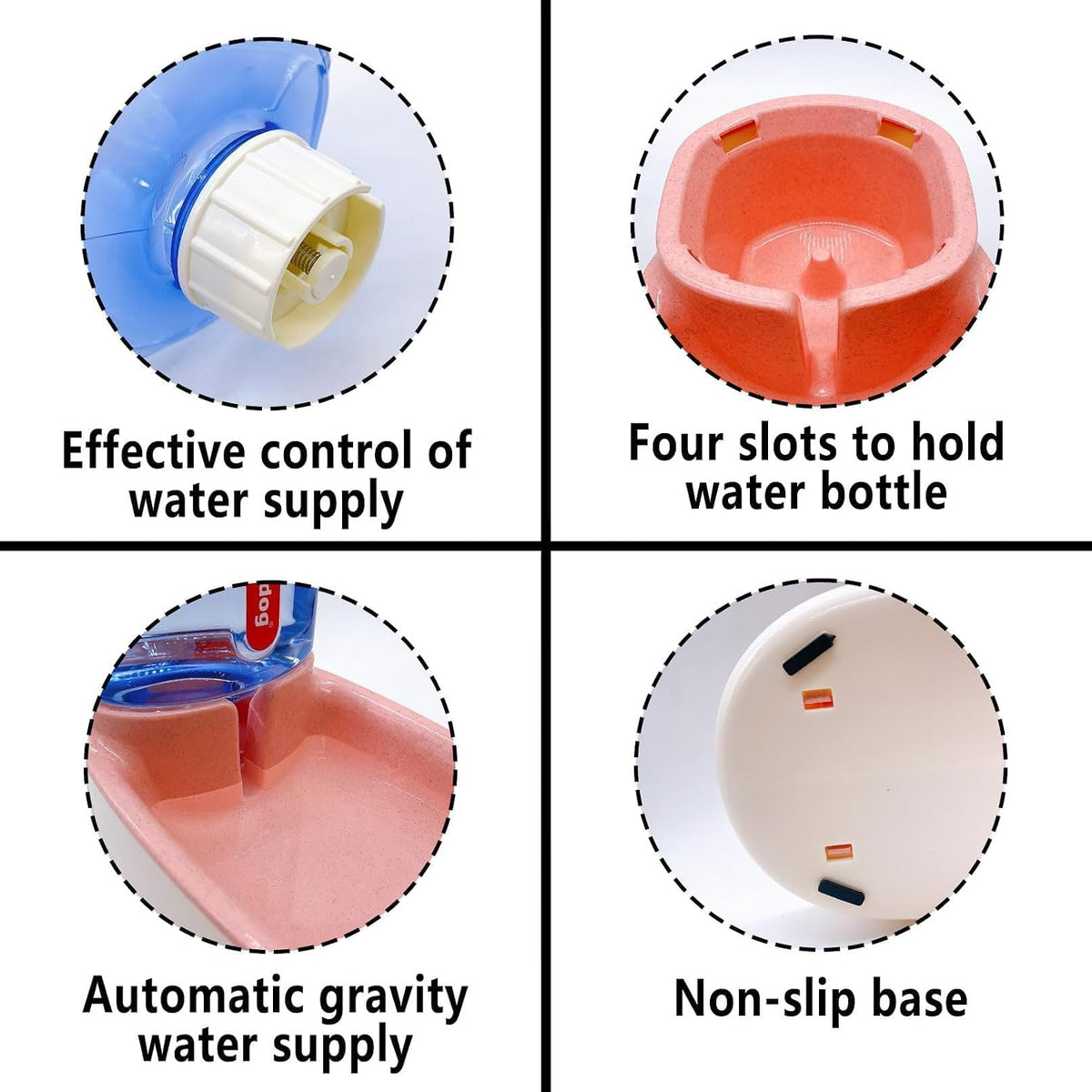 kathson Gravity - Dispensador automático de comida para perros, est...