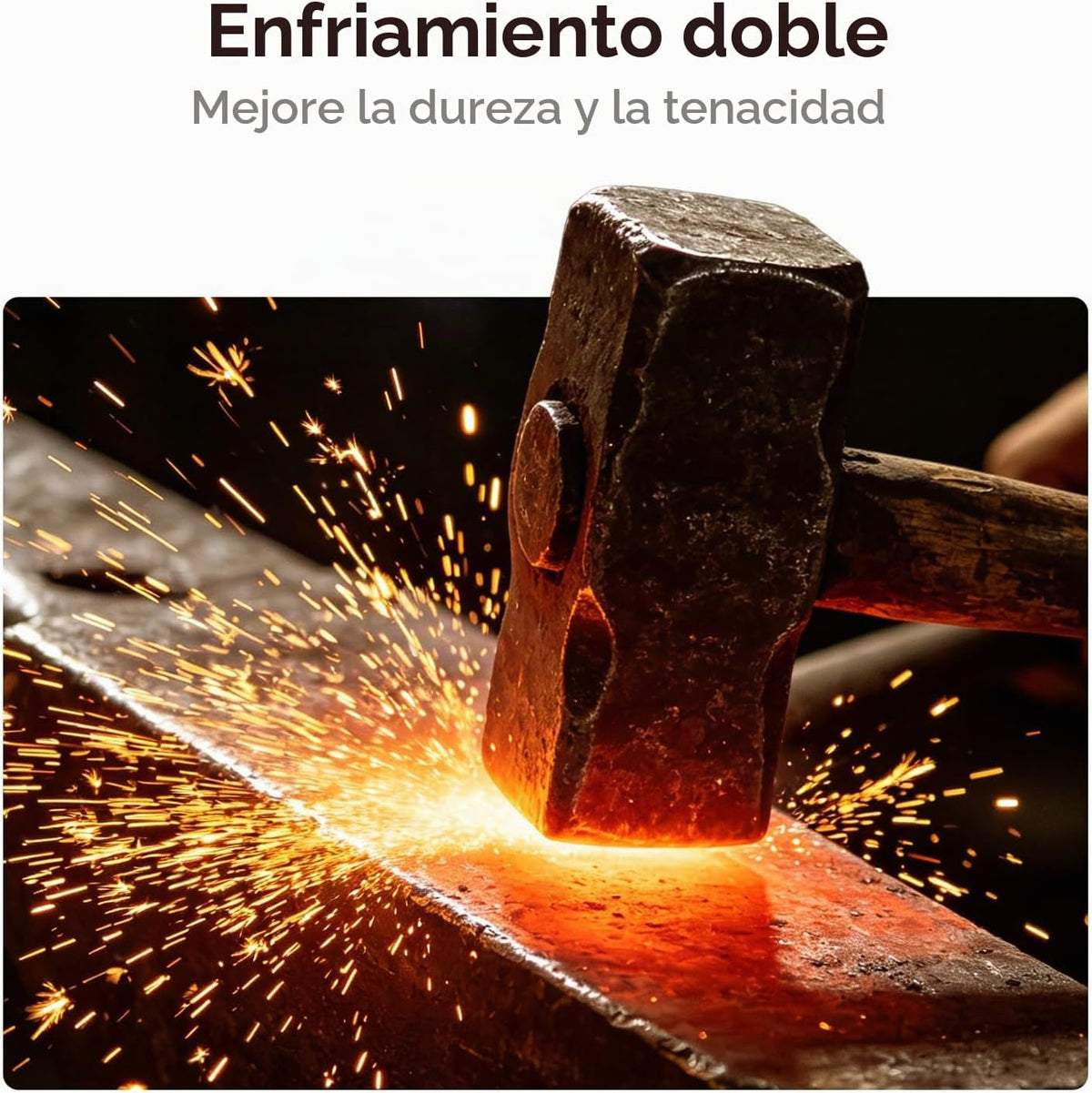 Juego de cuchillos de cocina Kuisine, hoja ultra afilada de acero i...