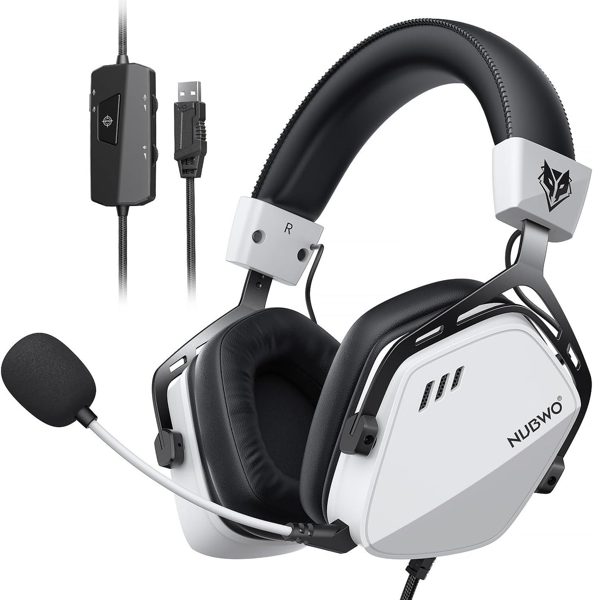 NUBWO HG03 Auriculares con cable para juegos para PC, micrófono con...