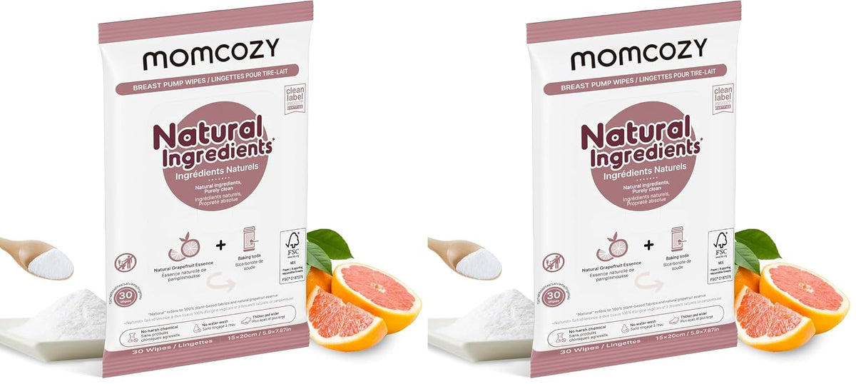 Momcozy Toallitas naturales para extractor de leche para limpieza d...