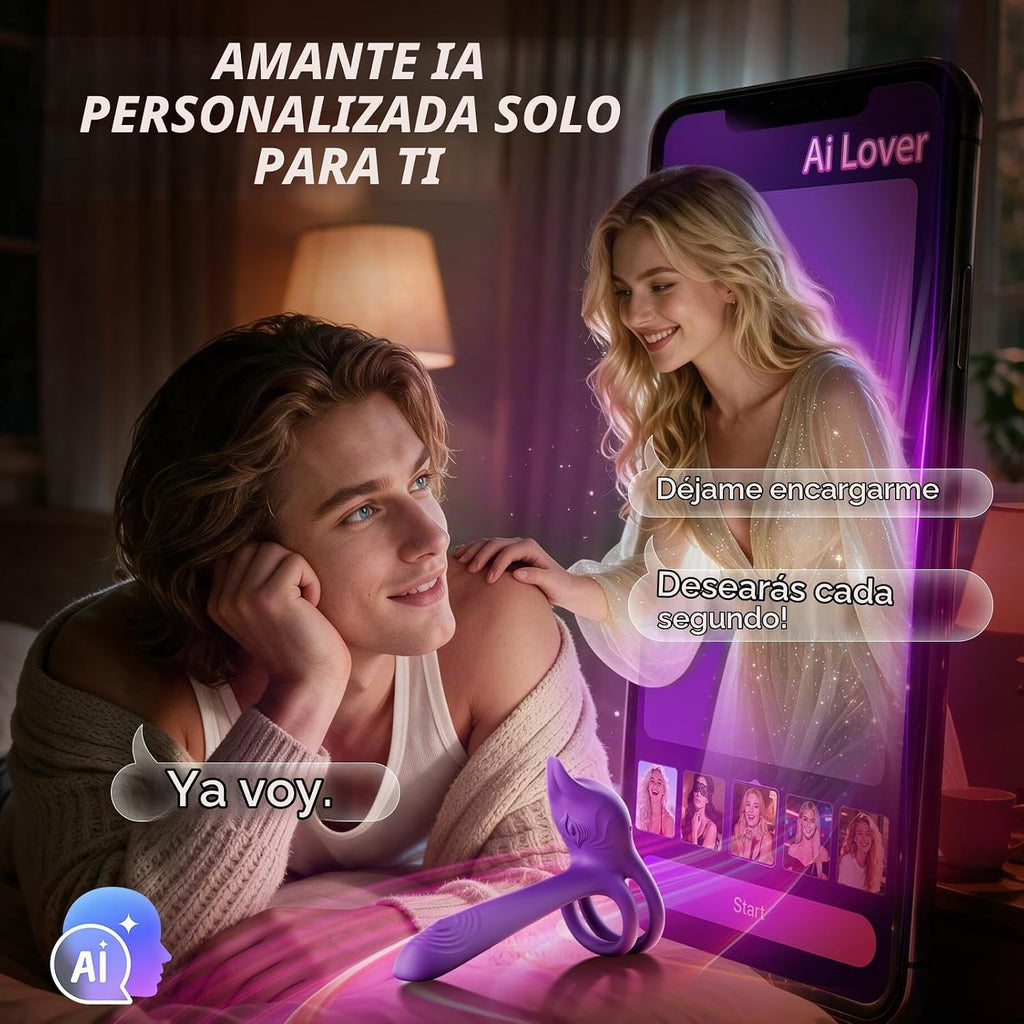 Anillo vibrador para pene en parejas - MOOLIGIRL anillo vibrador do...