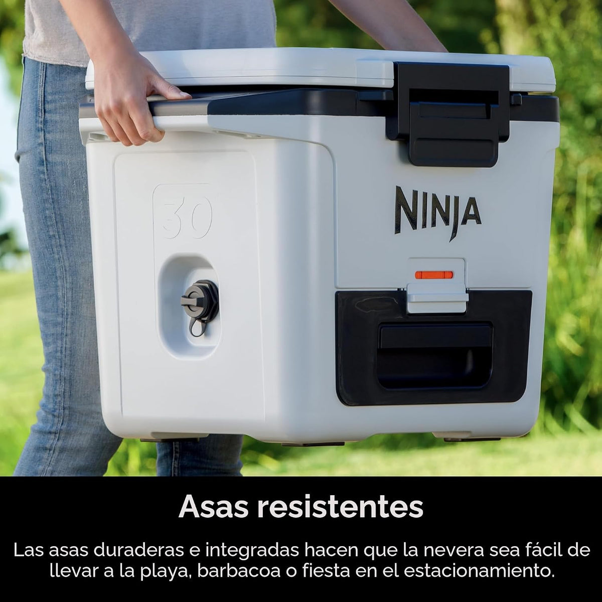 Ninja FrostVault FB131RD1 - Enfriador duro de 30 cuartos de galón c...