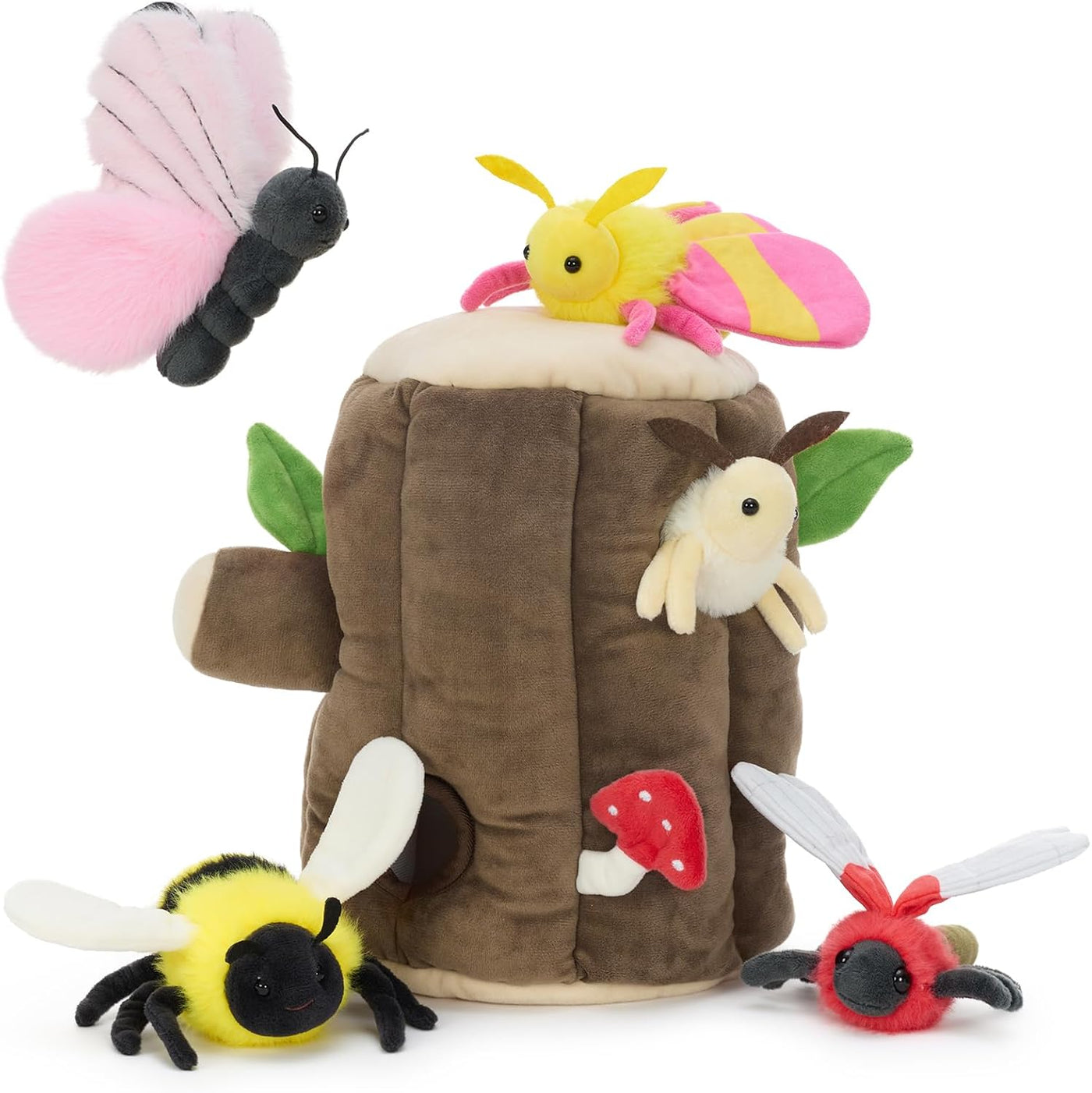 MaoGoLan Juego de 6 juguetes de peluche de insectos voladores con p...