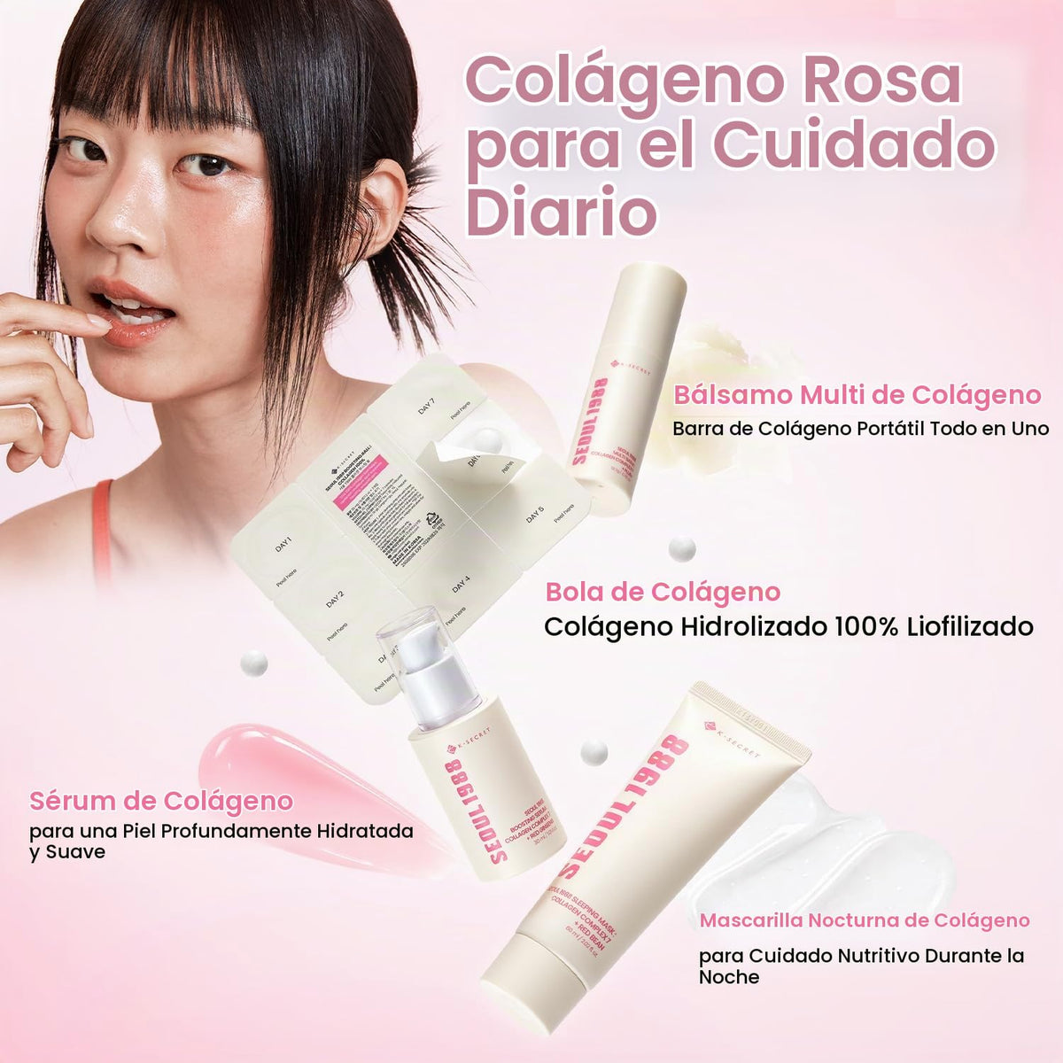 K-SECRET SEOUL1988 Suero potenciador de colágeno para piel envejeci...