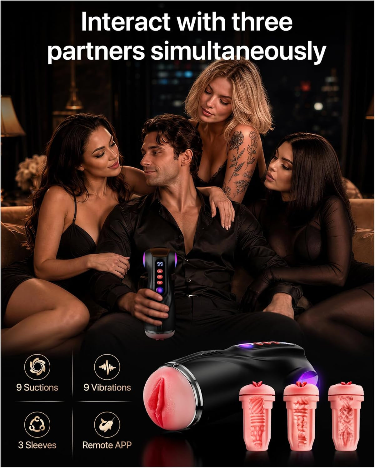 Uoffile Chupando Masturbador Masculino Bolsillo Coño 3 Pornstar Rep...
