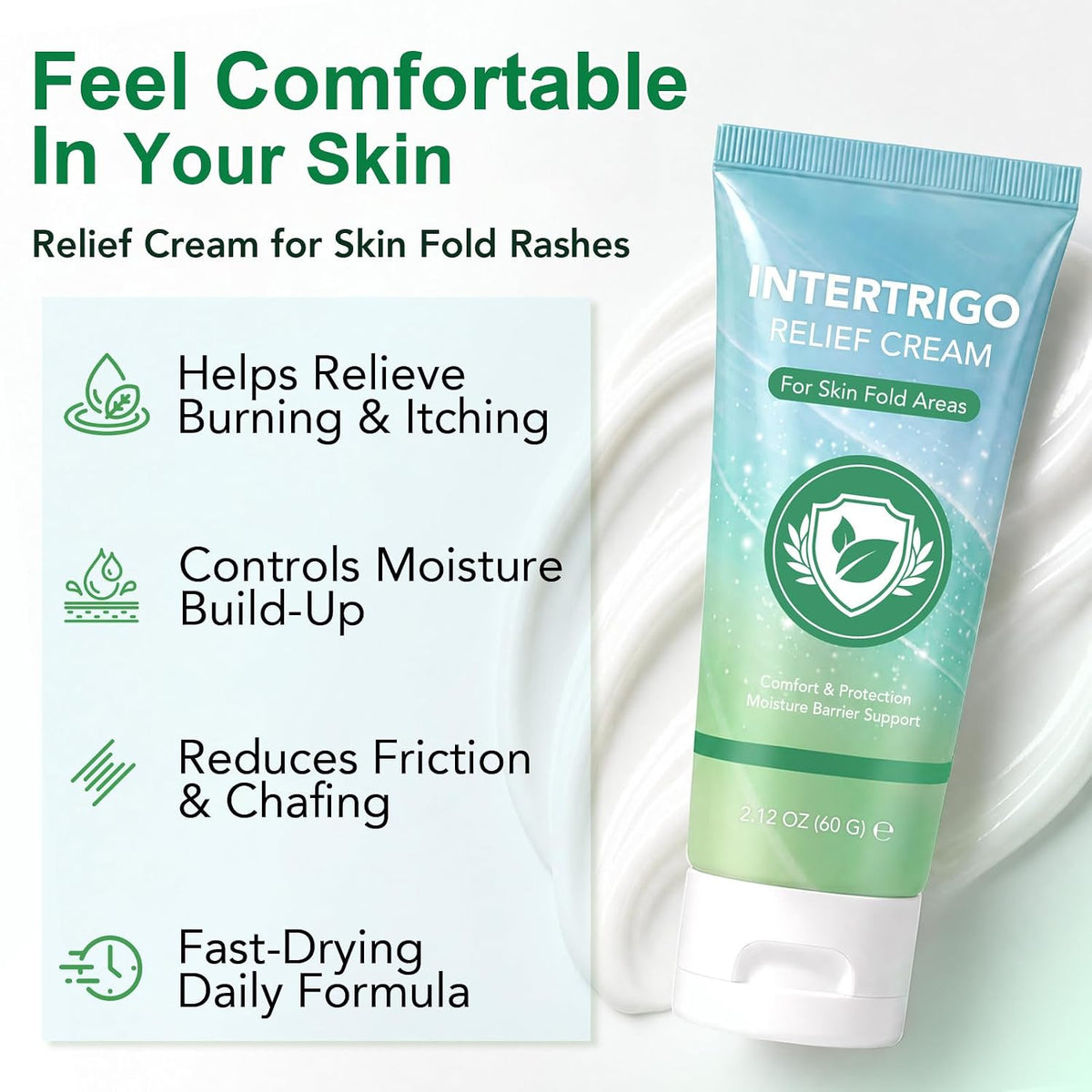 CLFJLXYX Crema Intertrigo, crema para rozaduras para el cuidado del...
