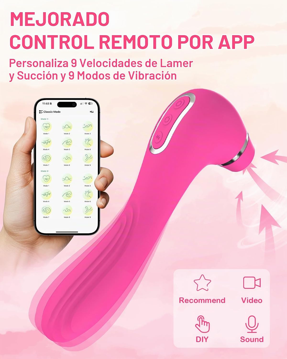 Vibrador de succión y lamido clitoral, juguete sexual para mujeres,...