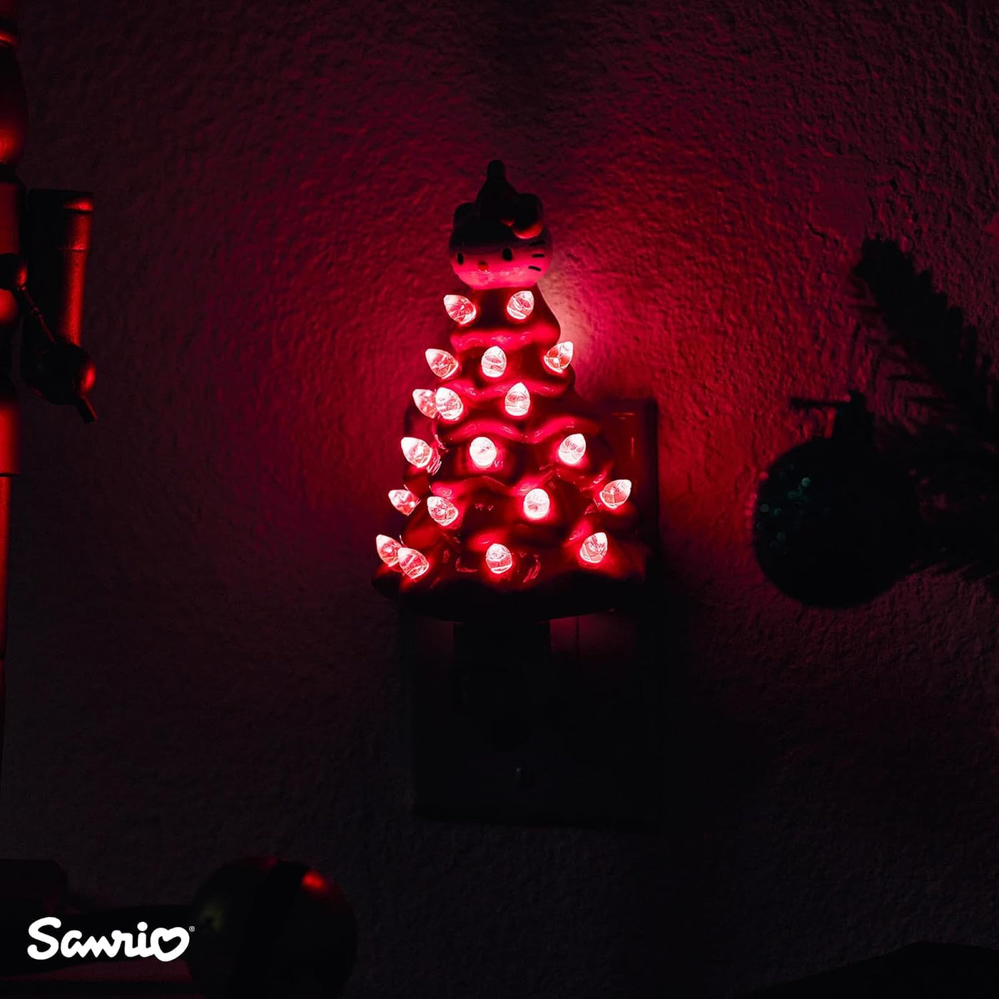 Ukonic Sanrio Hello Kitty Árbol de Navidad Rosa de Cerámica de 6 Pu...