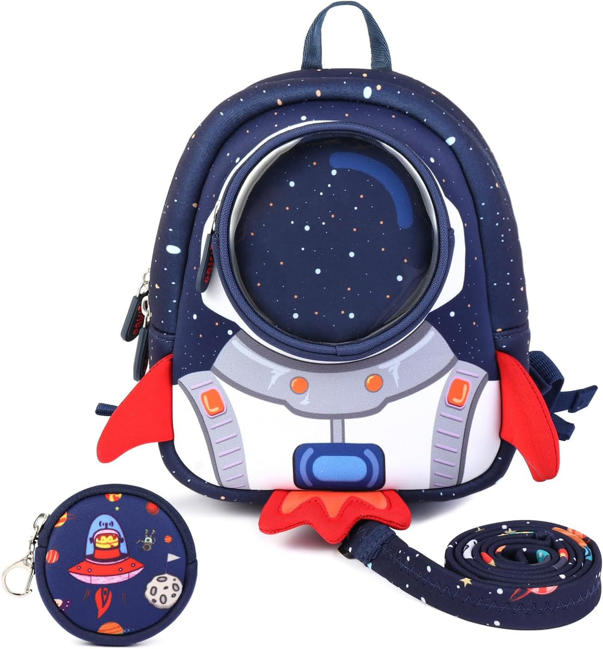 yisibo Mochila Rocket para niños pequeños con correa de arnés de se...