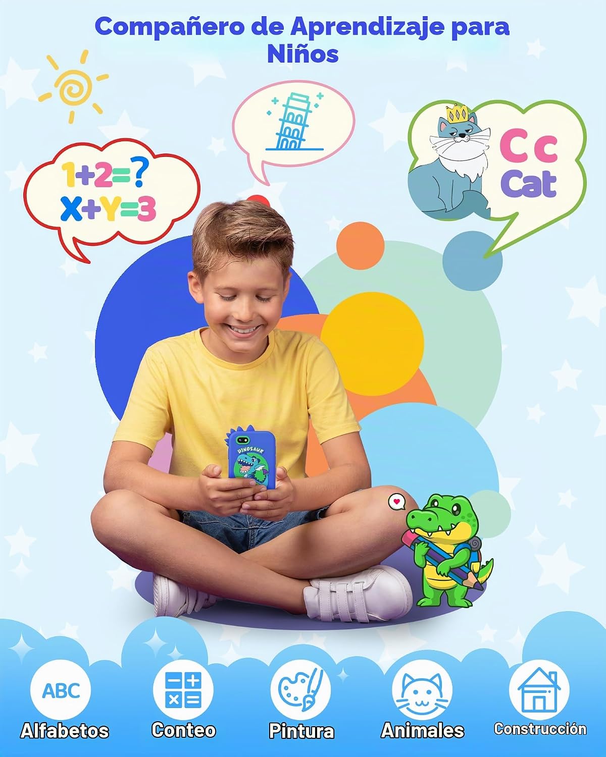 KOKODI Juguetes de teléfono inteligente para niños, pantalla táctil...