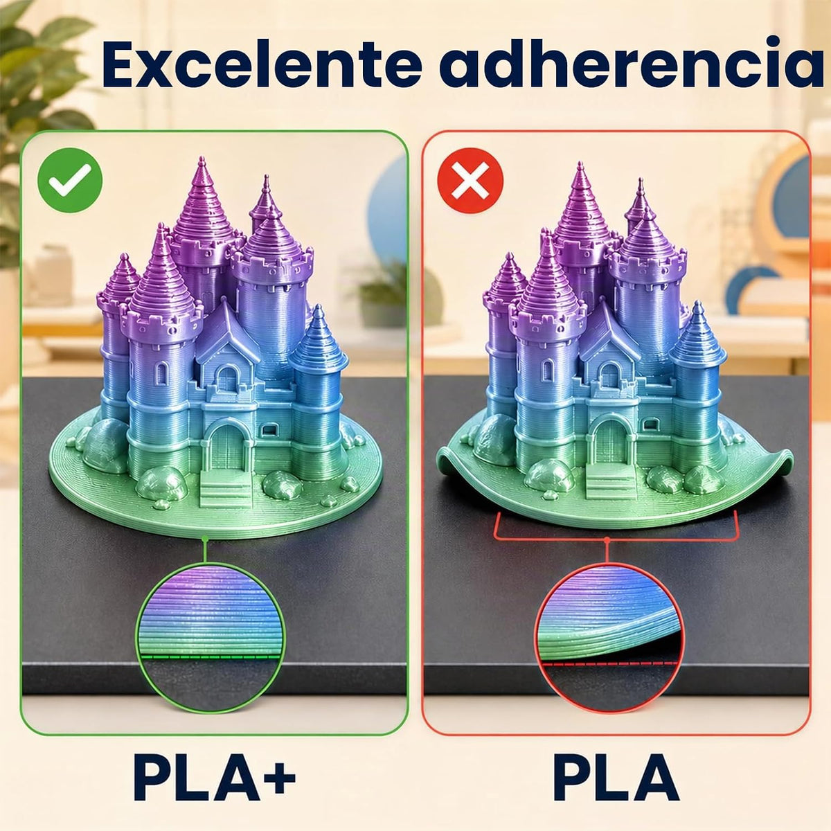 MEUYMEU Filamento PLA Silk Rainbow de 0.069 pulgadas, carretes de 8...