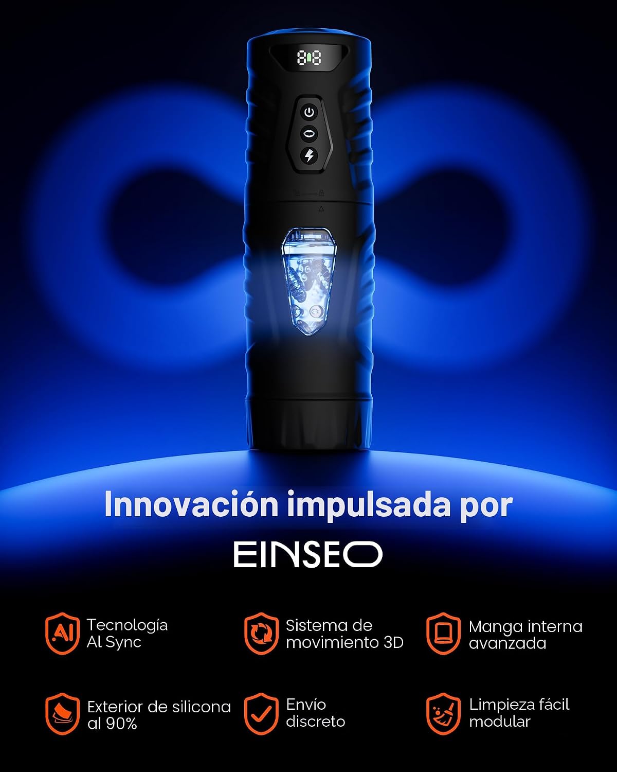 EINSEO Masturbador masculino bomba de pene, juguetes sexuales AI Sy...