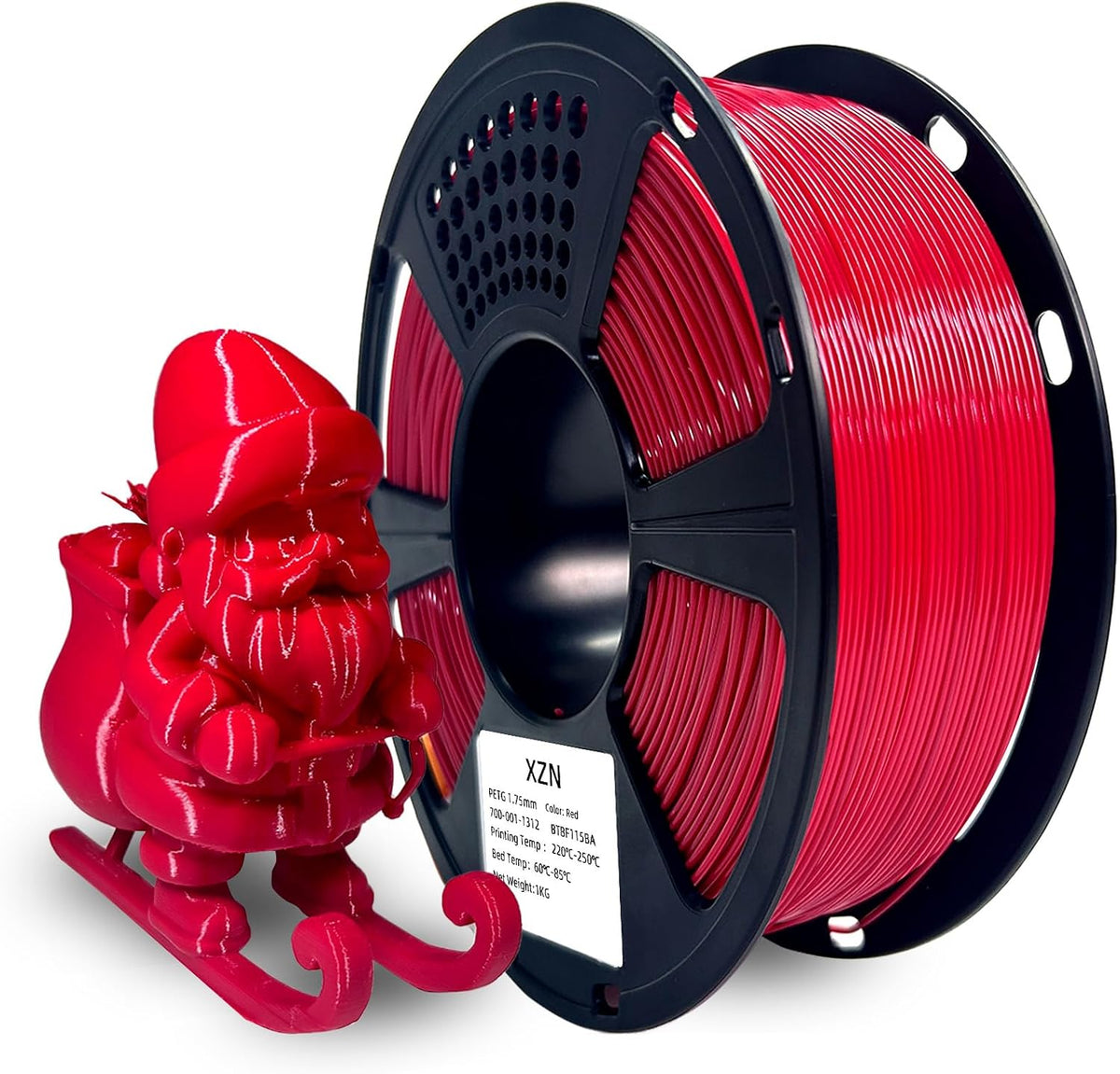 XZN Filamento PETG de 1,75 mm, consumibles de impresión de mayor du...