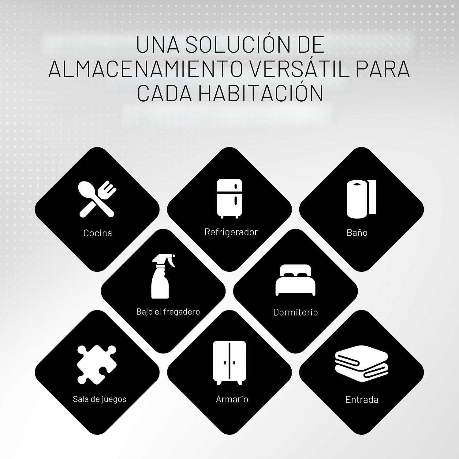 ClearSpace Contenedores de almacenamiento de plástico transparente...