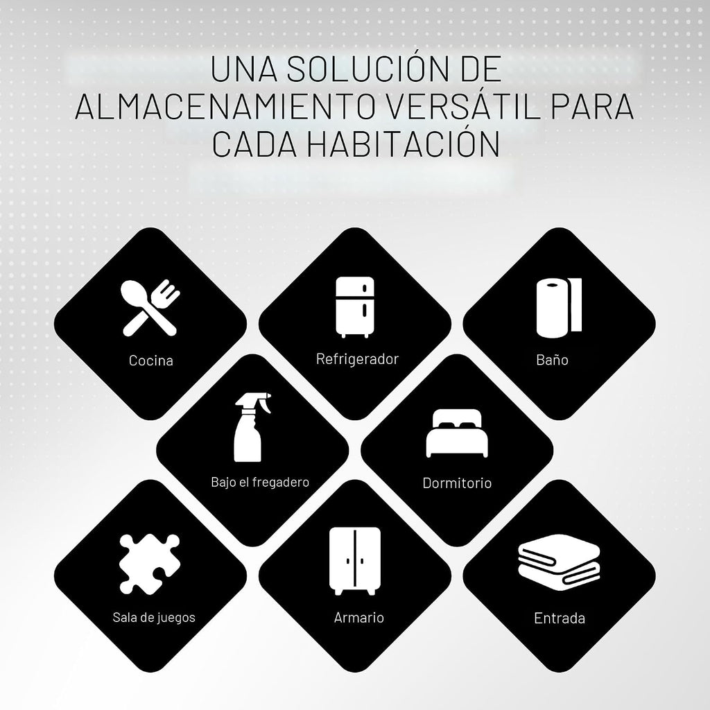 ClearSpace Contenedores de almacenamiento de plástico transparente...