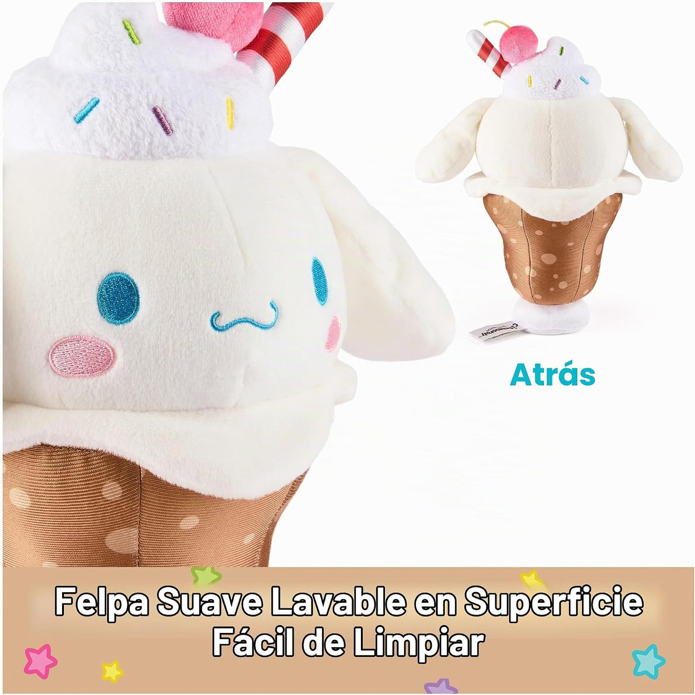 GUND Sanrio Cinnamoroll Root Beer Float - Juguete de peluche de 8 p...