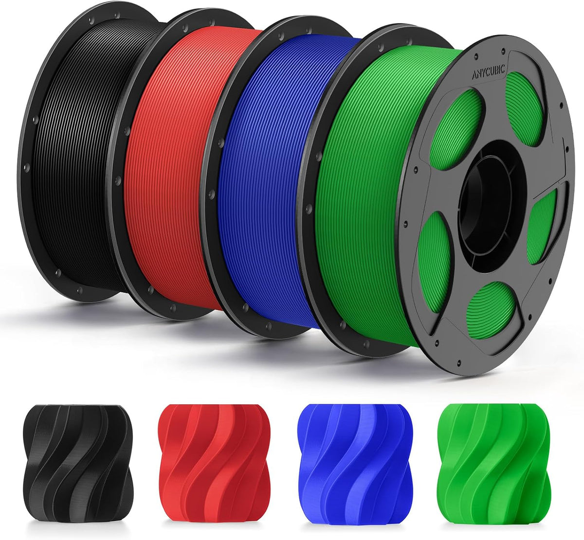 ANYCUBIC - Filamento para impresora 3D PLA+ de 0.07 in, 8.8 lbs, mu...