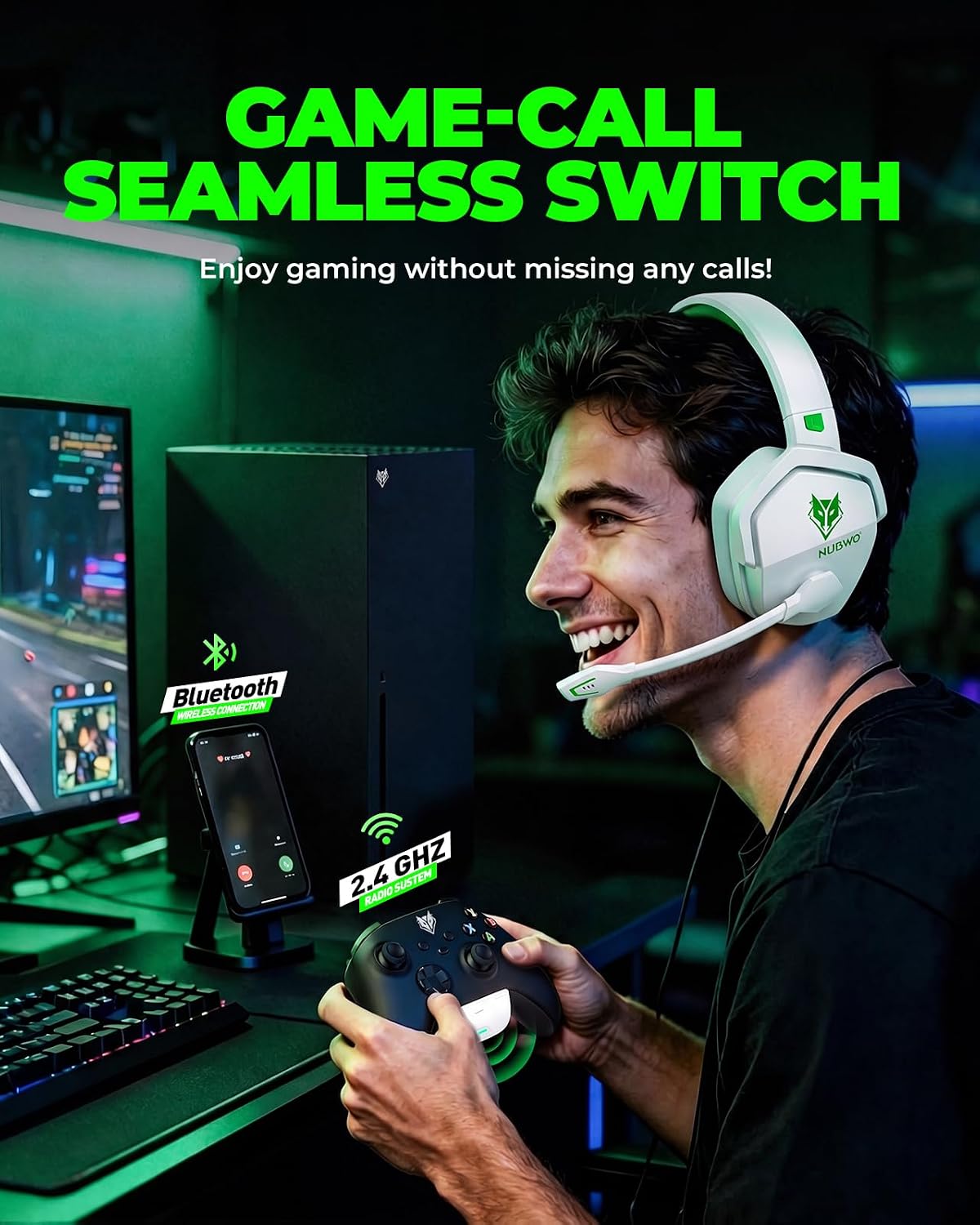 NUBWO Auriculares inalámbricos para juegos para Xbox Series X\/S y...