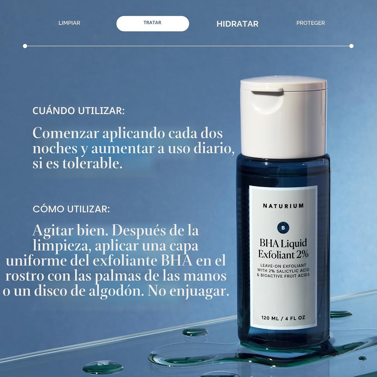 Naturium BHA Exfoliante Líquido 2%, Tratamiento Exfoliante de Poros...