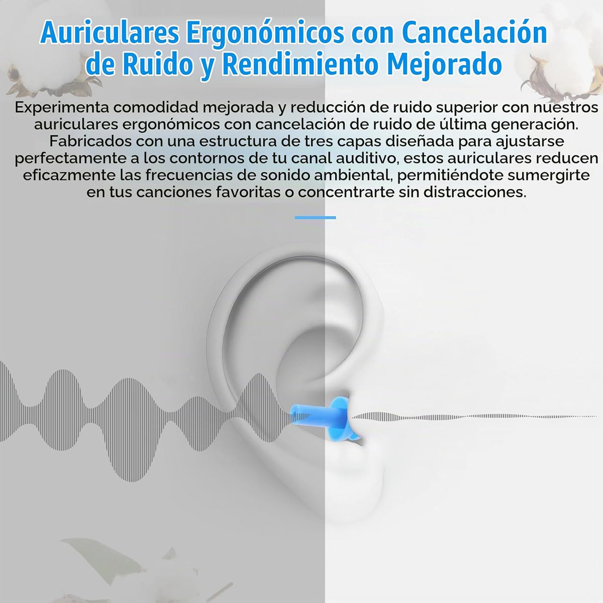 TrelaCo - 200 pares de tapones para los oídos a granel, tapones de...