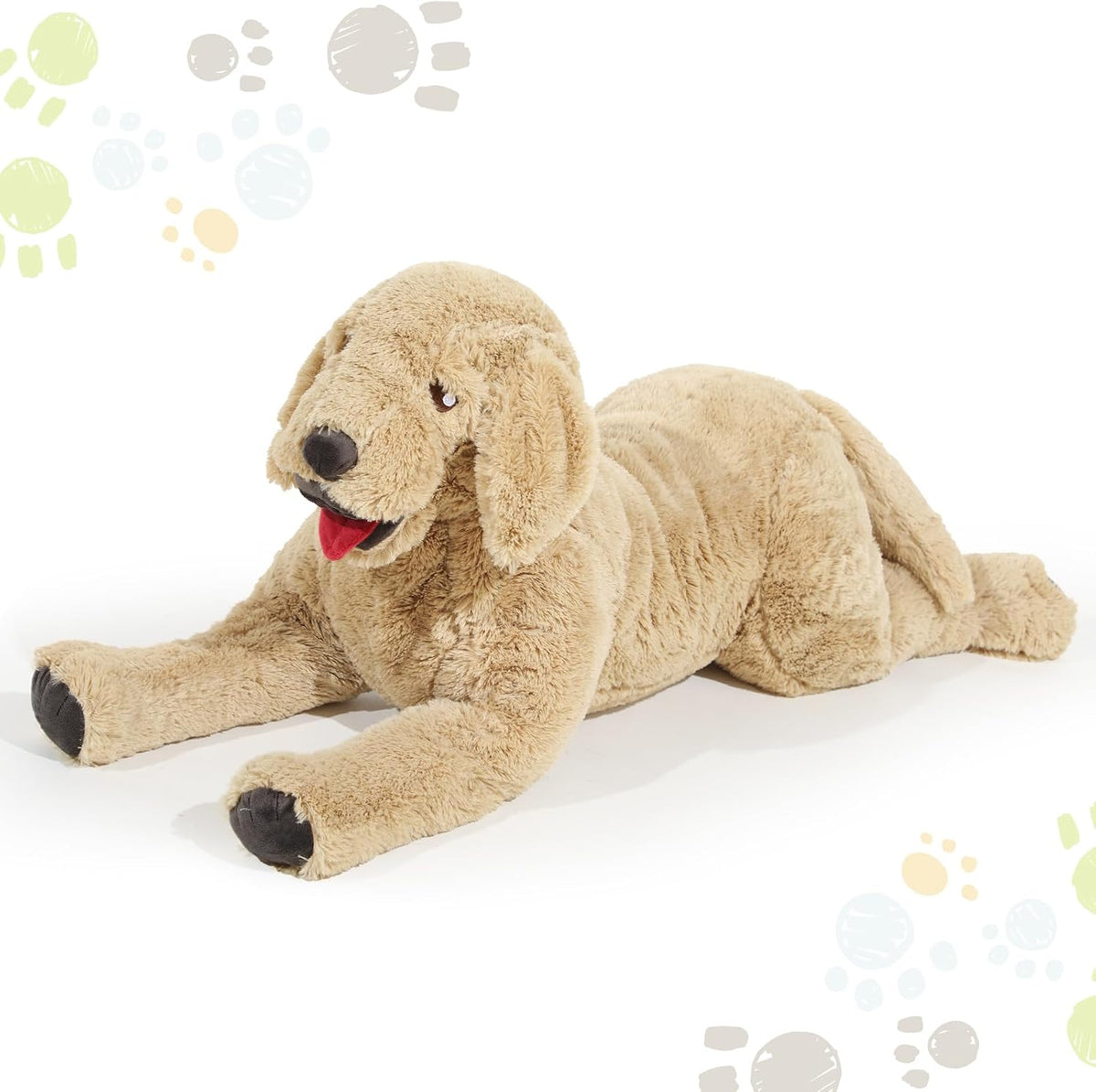 Geosar Animales de peluche de perro de 15.7 pulgadas, suaves juguet...