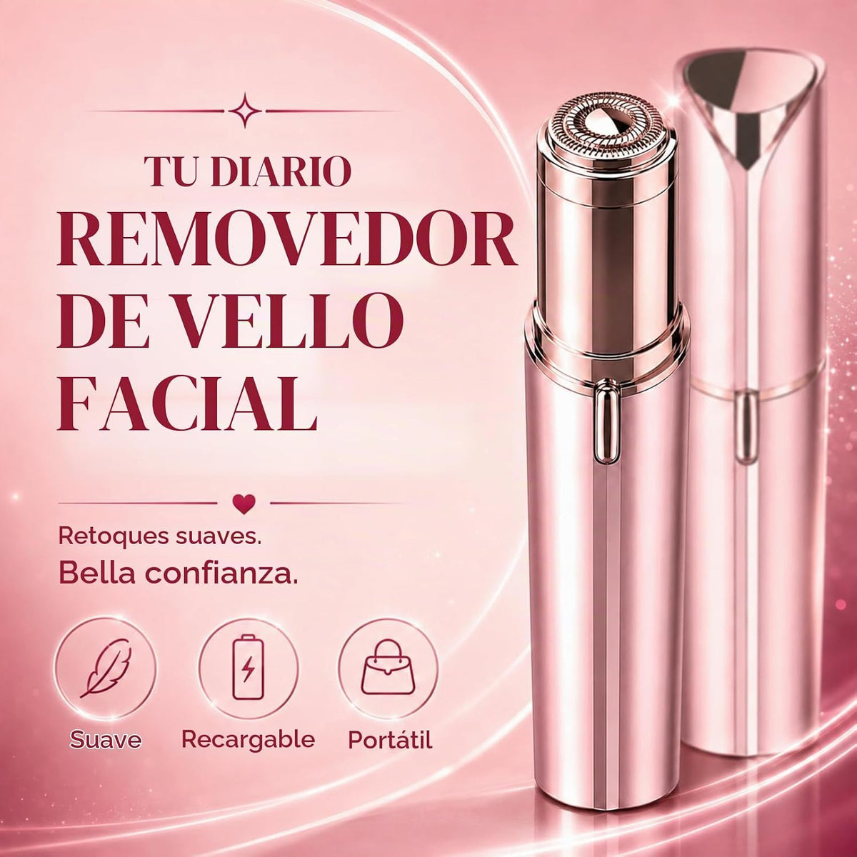 Depilación facial impecable para mujeres, dispositivo, removedor de...