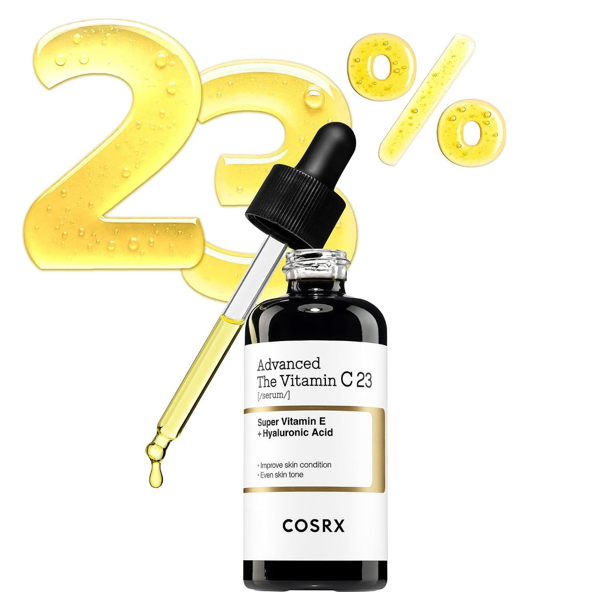 COSRX Suero de vitamina C puro al 23% para la cara con vitamina E |...