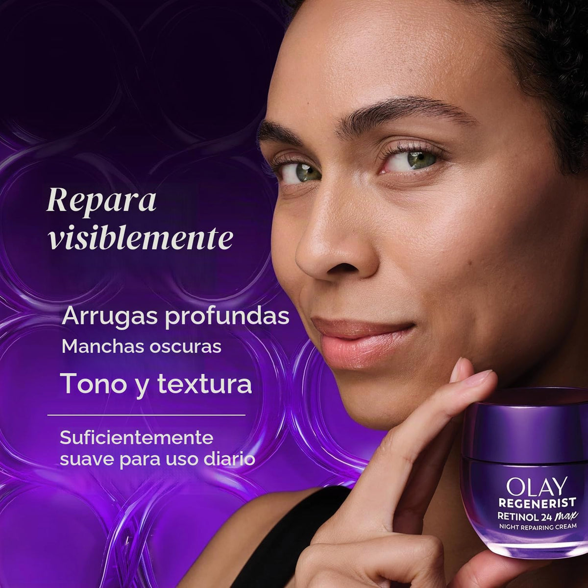 Olay Crema de noche de retinol para mujeres, MAX, hidratante facial...