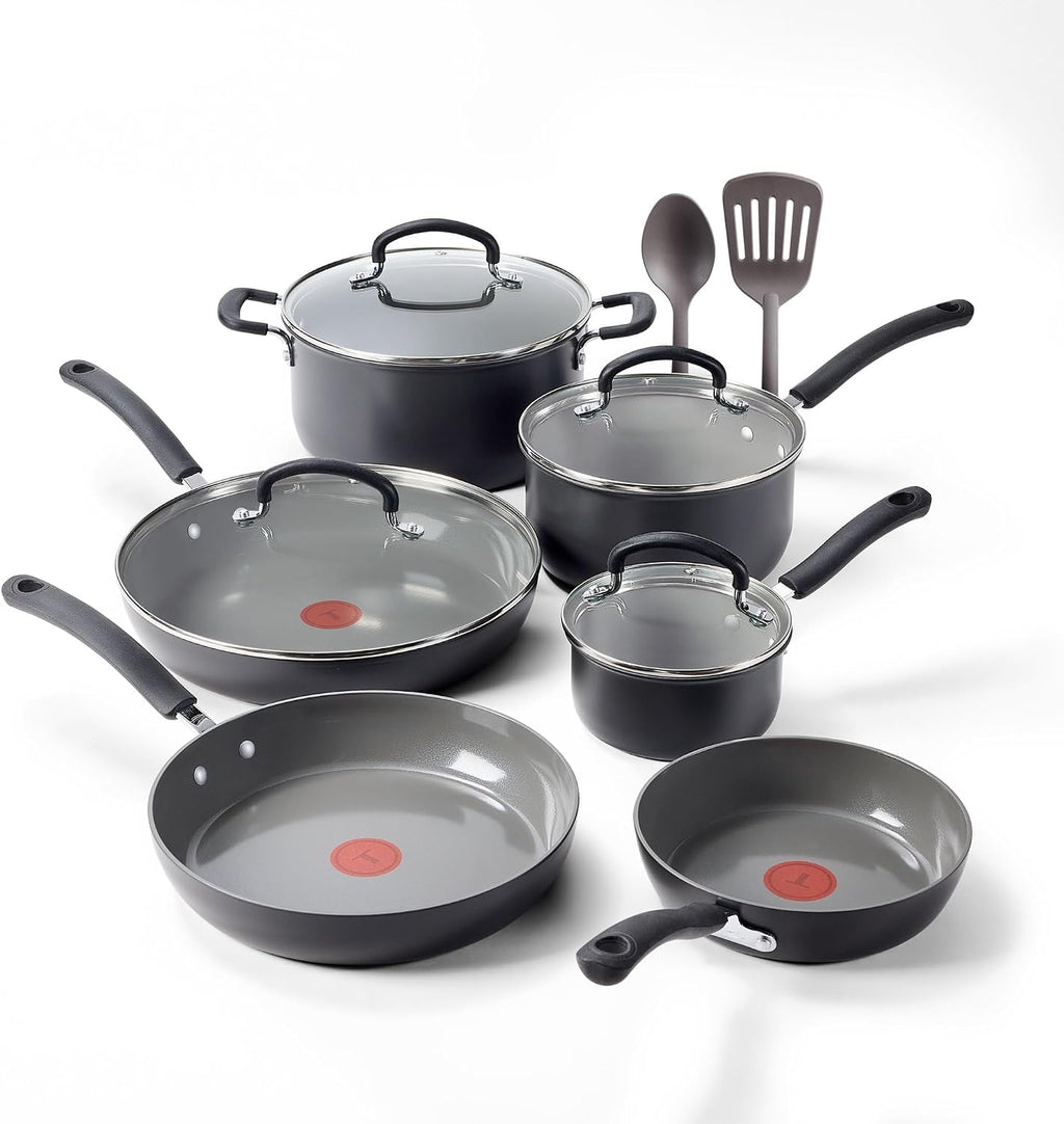 T-Fal Ultimate - Juego de utensilios de cocina antiadherentes de ce...