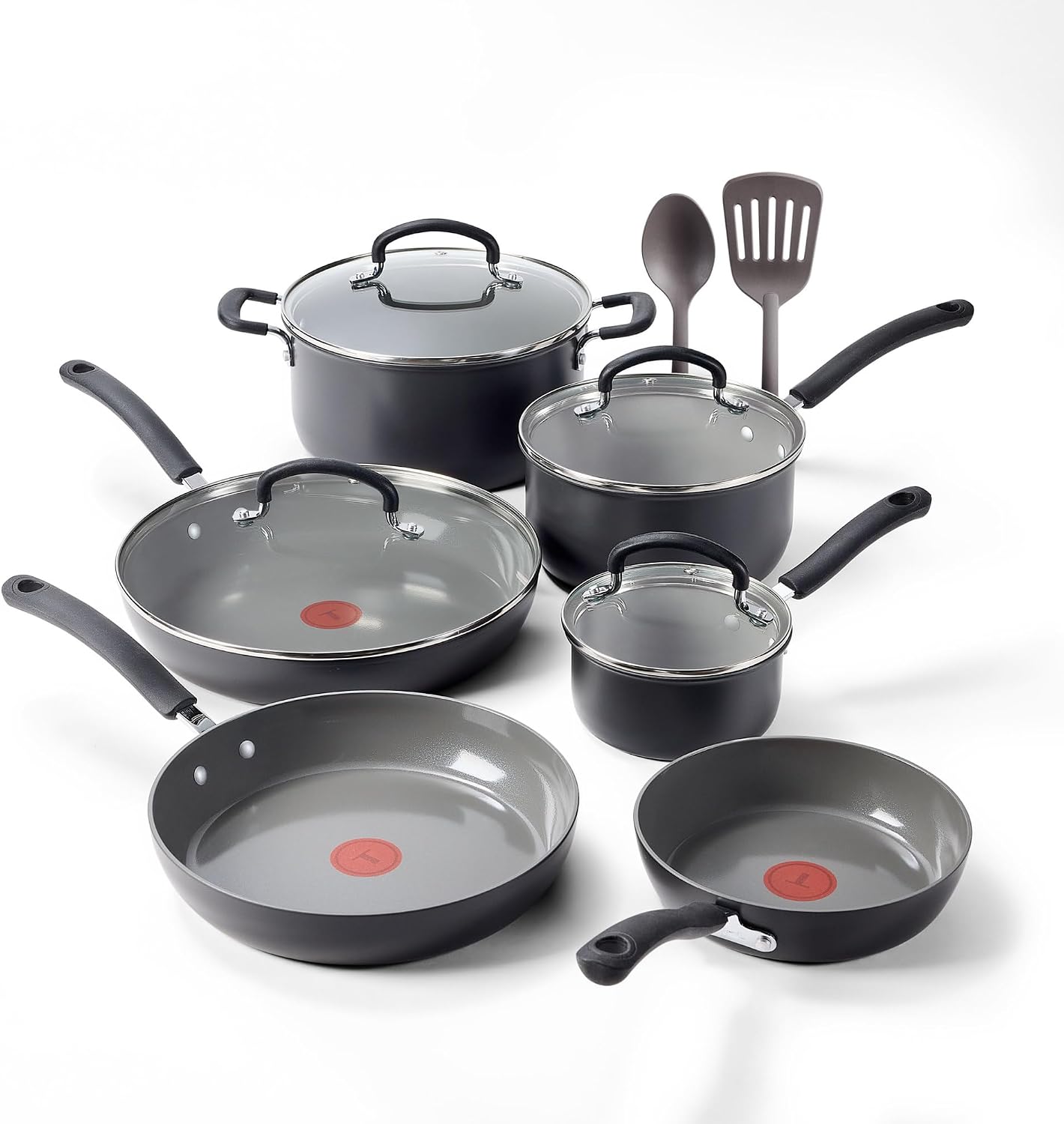 T-Fal Ultimate - Juego de utensilios de cocina antiadherentes de ce...