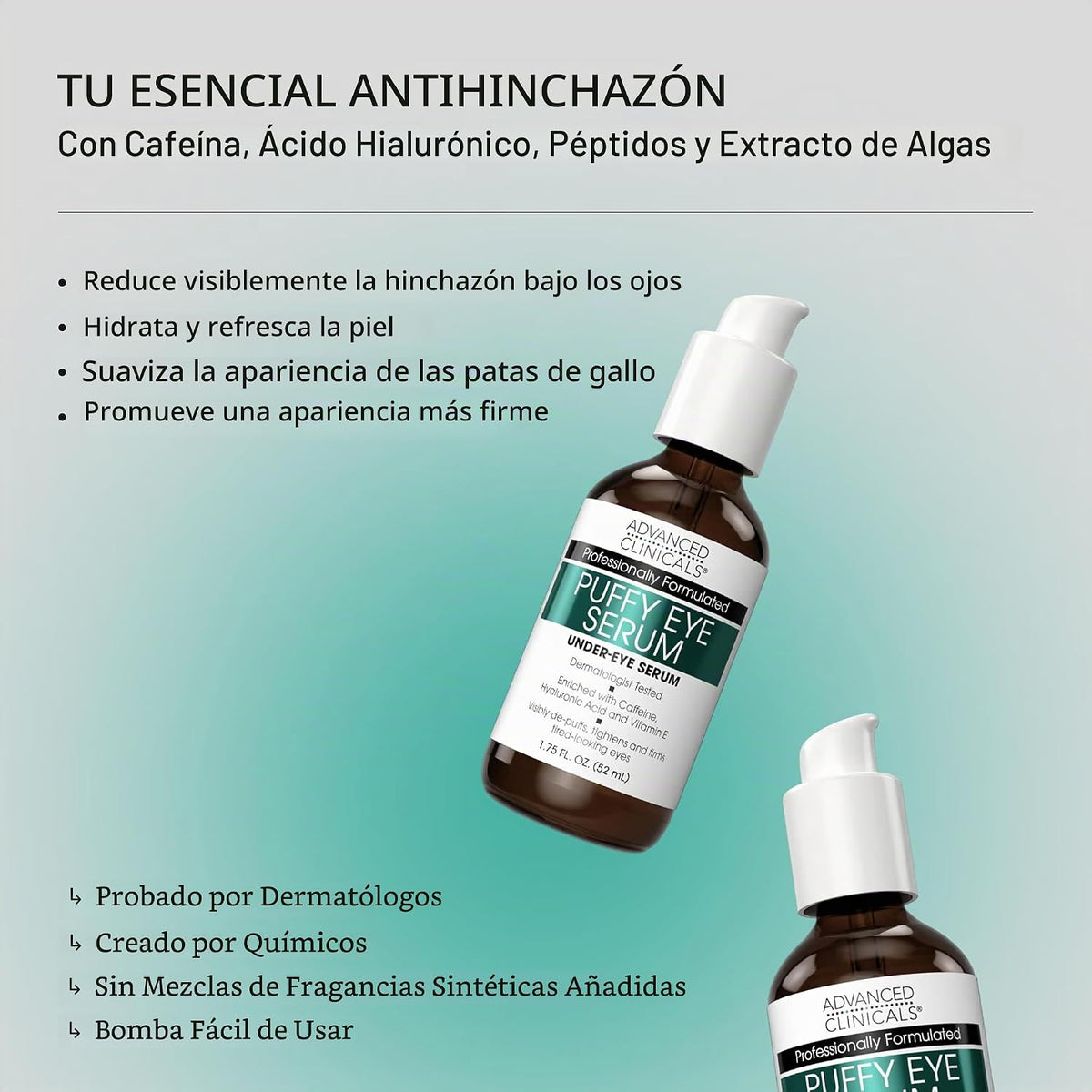 Advanced Clinicals - Suero para ojos hinchados debajo de los ojos |...