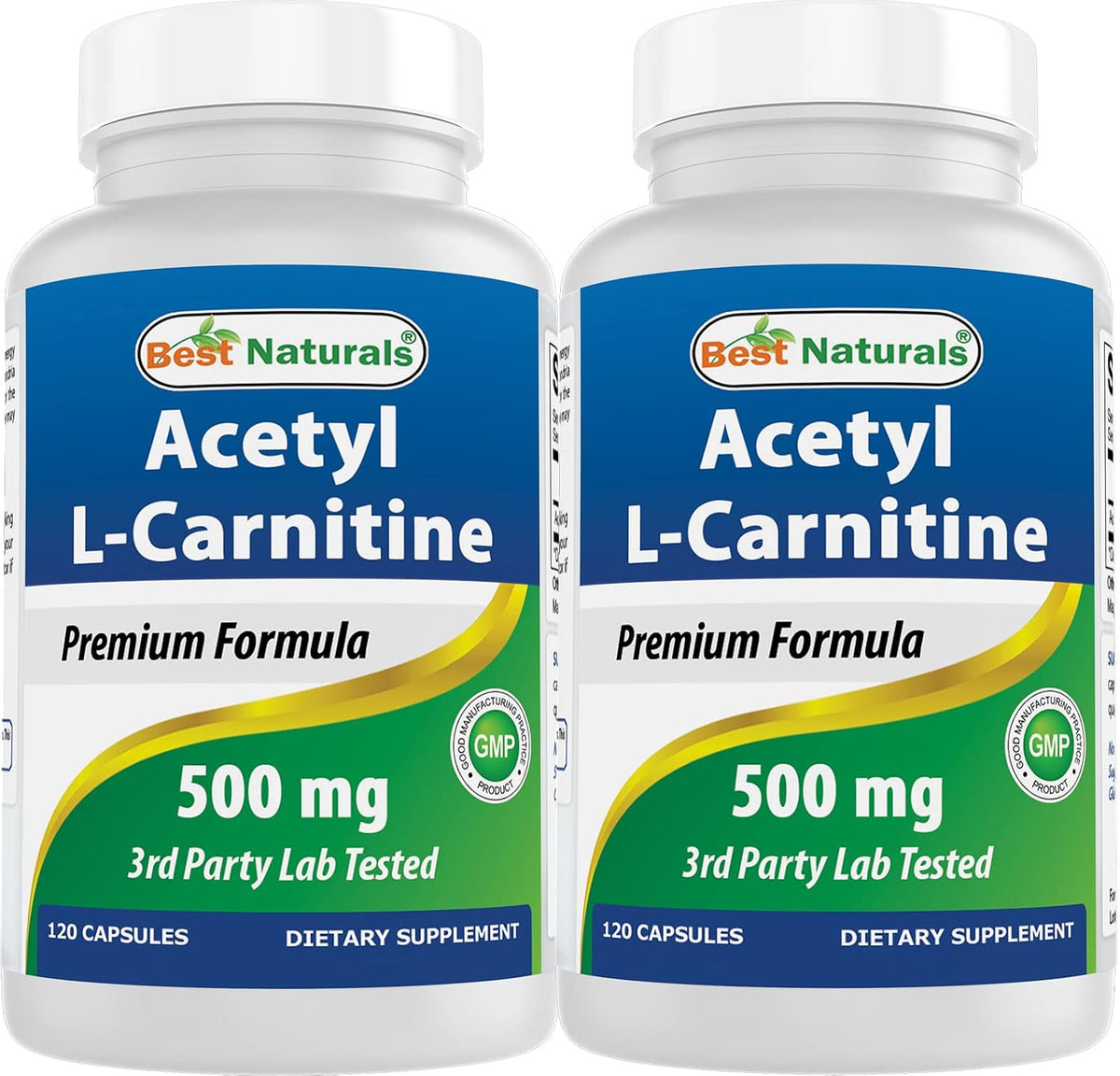 Best Naturals Acetil L-carnitina (ALCAR) 500 mg, 120 cápsulas, 120...