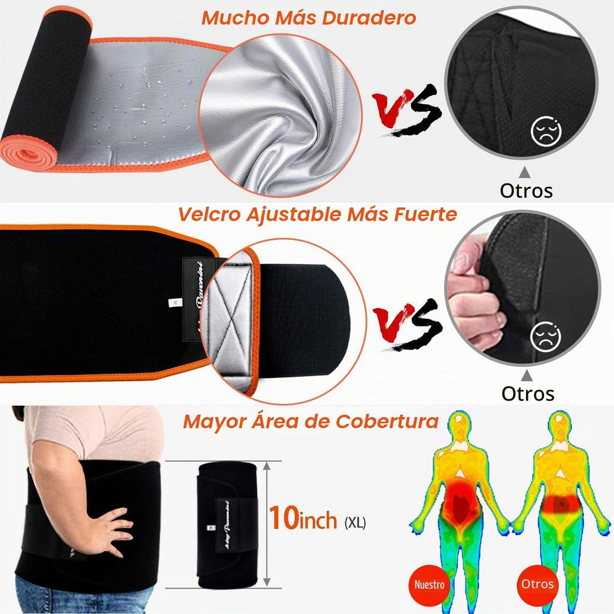 KingPavonini - Faja reductora de cintura para mujeres y entrenador...
