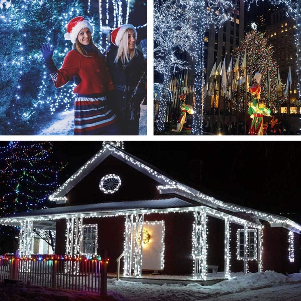 MZD8391 Tira de luces de Navidad de 105 pies, 300 luces LED para in...