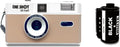 1 Shot Point and Shoot 35mm Cámara de película, Cámara retro reutil...
