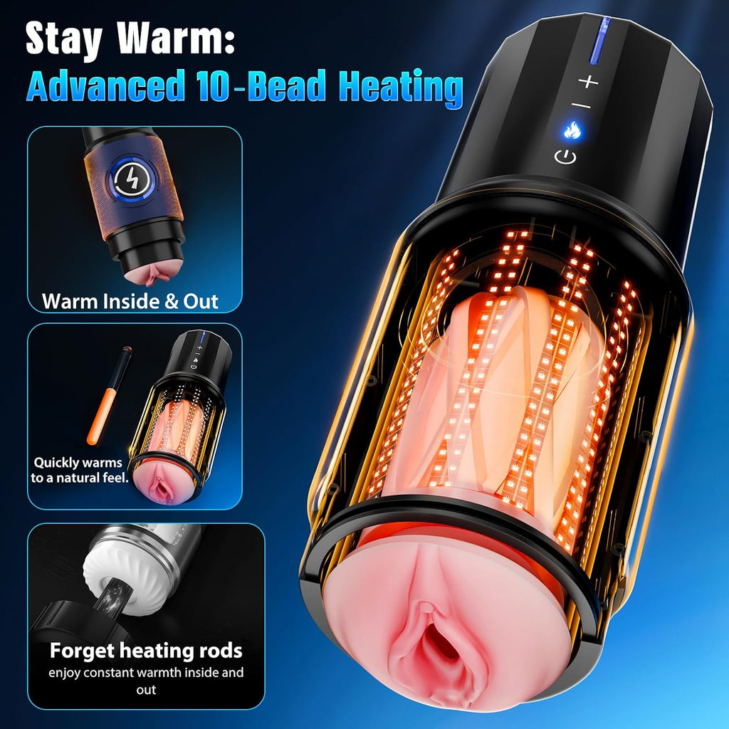 EINSEO Masturbador masculino automático juguetes sexuales para homb...