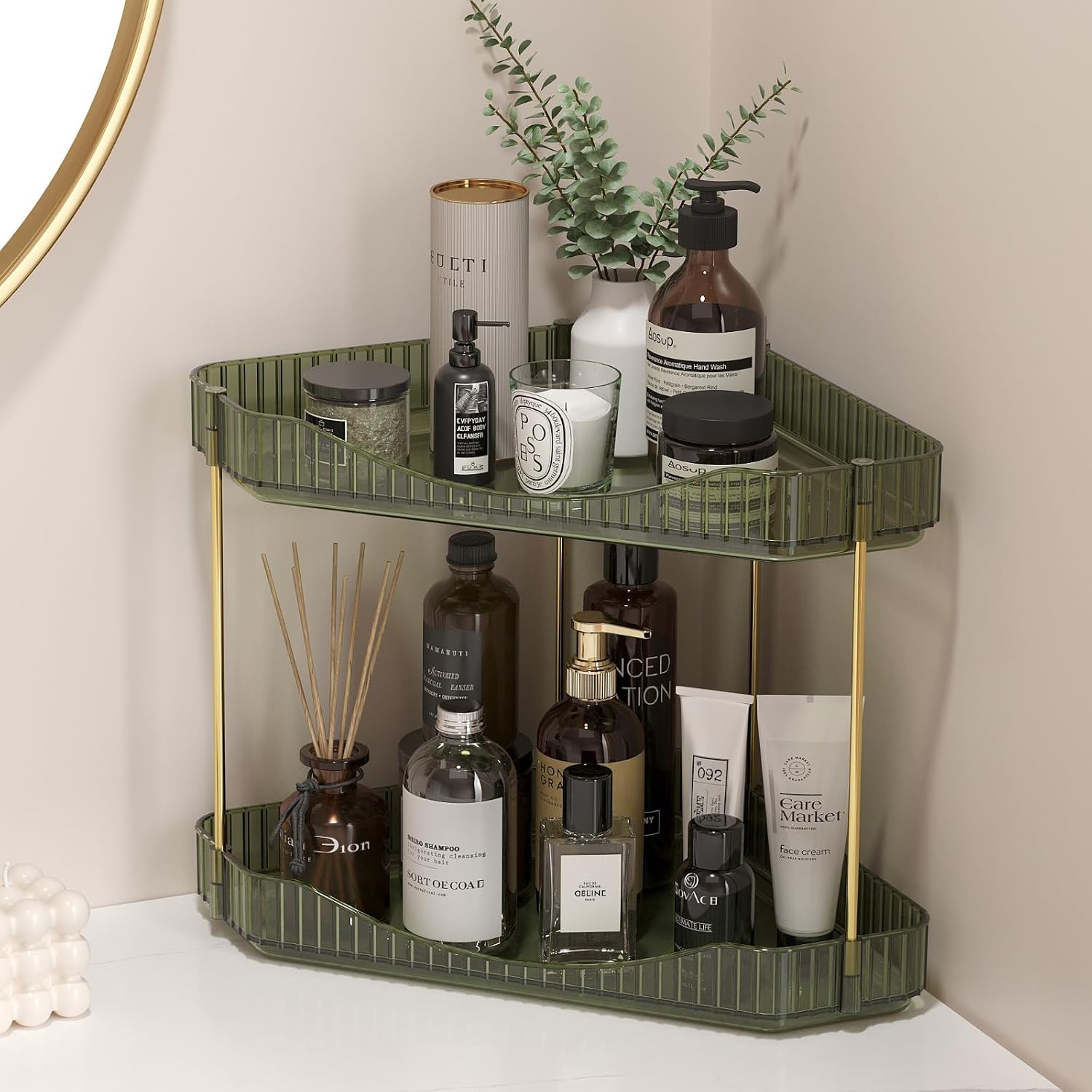 Lifewit Organizador de Esquina de 2 Niveles para Encimera de Baño,...
