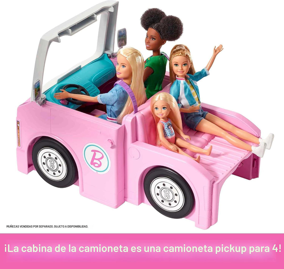 Barbie Camper, juego de muñecas con 50 accesorios | Se transforma e...