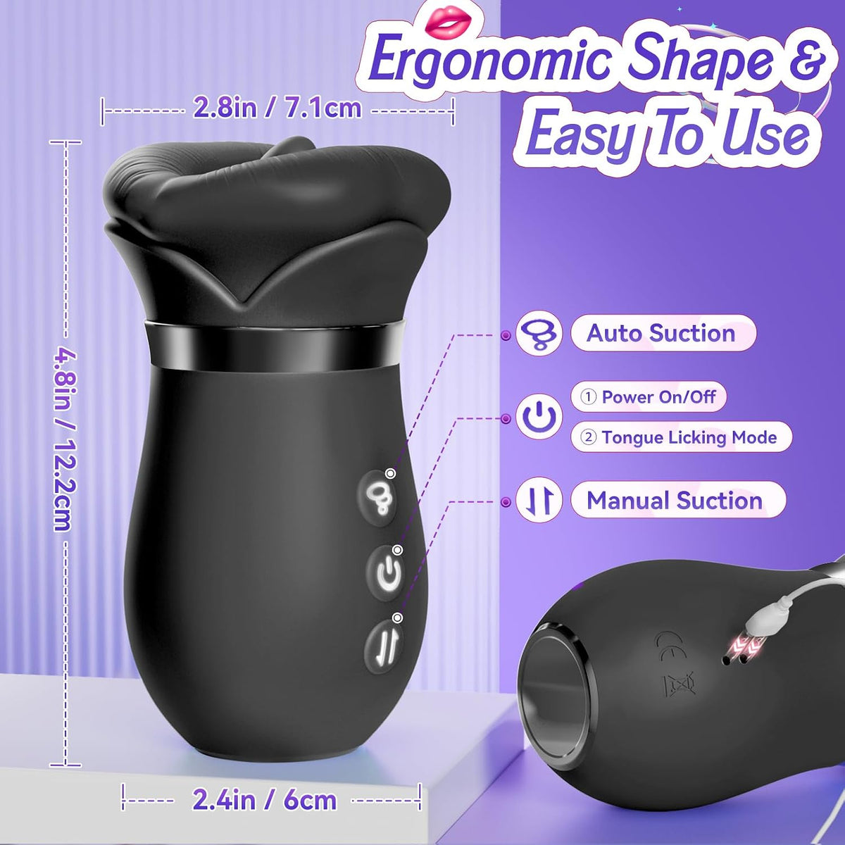 Sovokn Vibrador de succión Juguetes sexuales para adultos - Juguete...