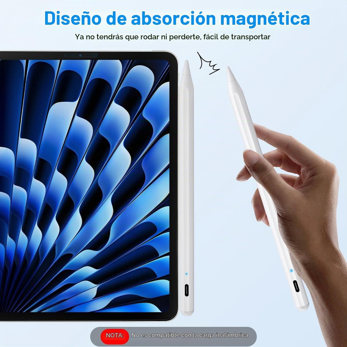 BLEBLE Stylus Pen para iPad 2018-2026, Lápiz de iPad de Apple de Ca...