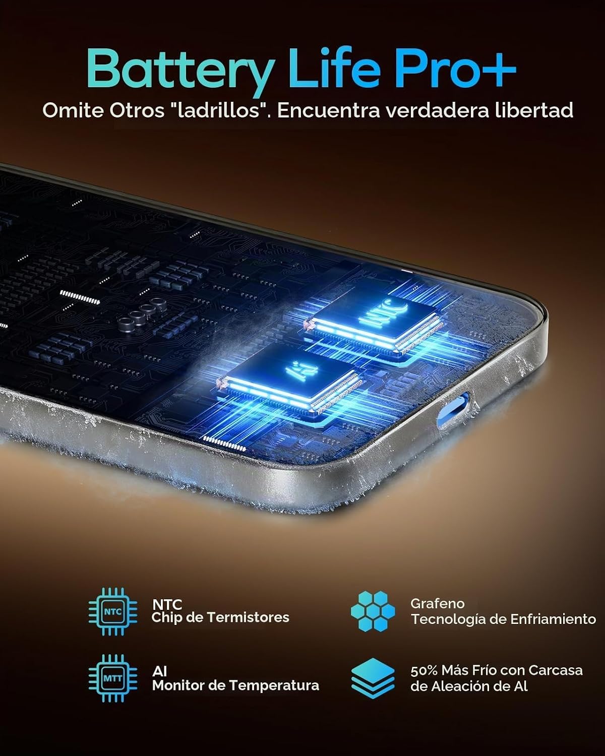 MOMAX Banco inalámbrico magnético del poder, 5000mAh delgado 0,3...