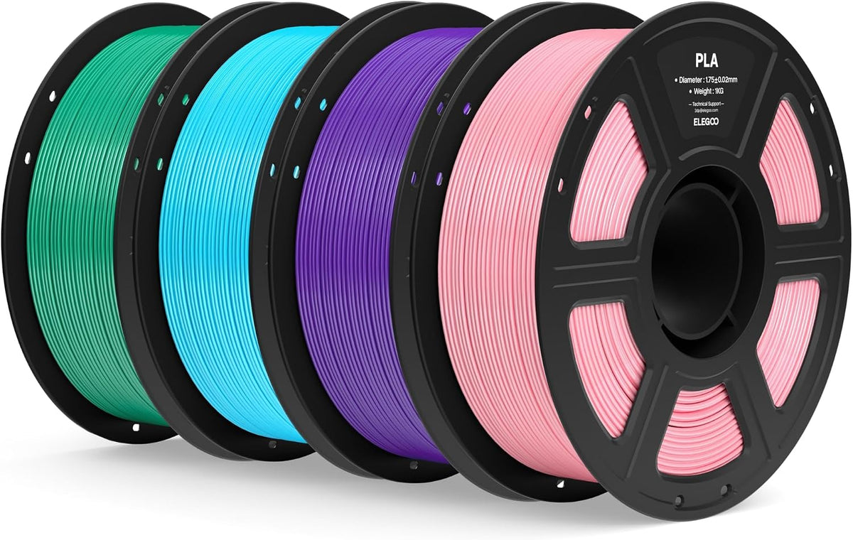 ELEGOO Filamento PLA 1.75mm Paquete de 4KG, Filamento para Impresor...