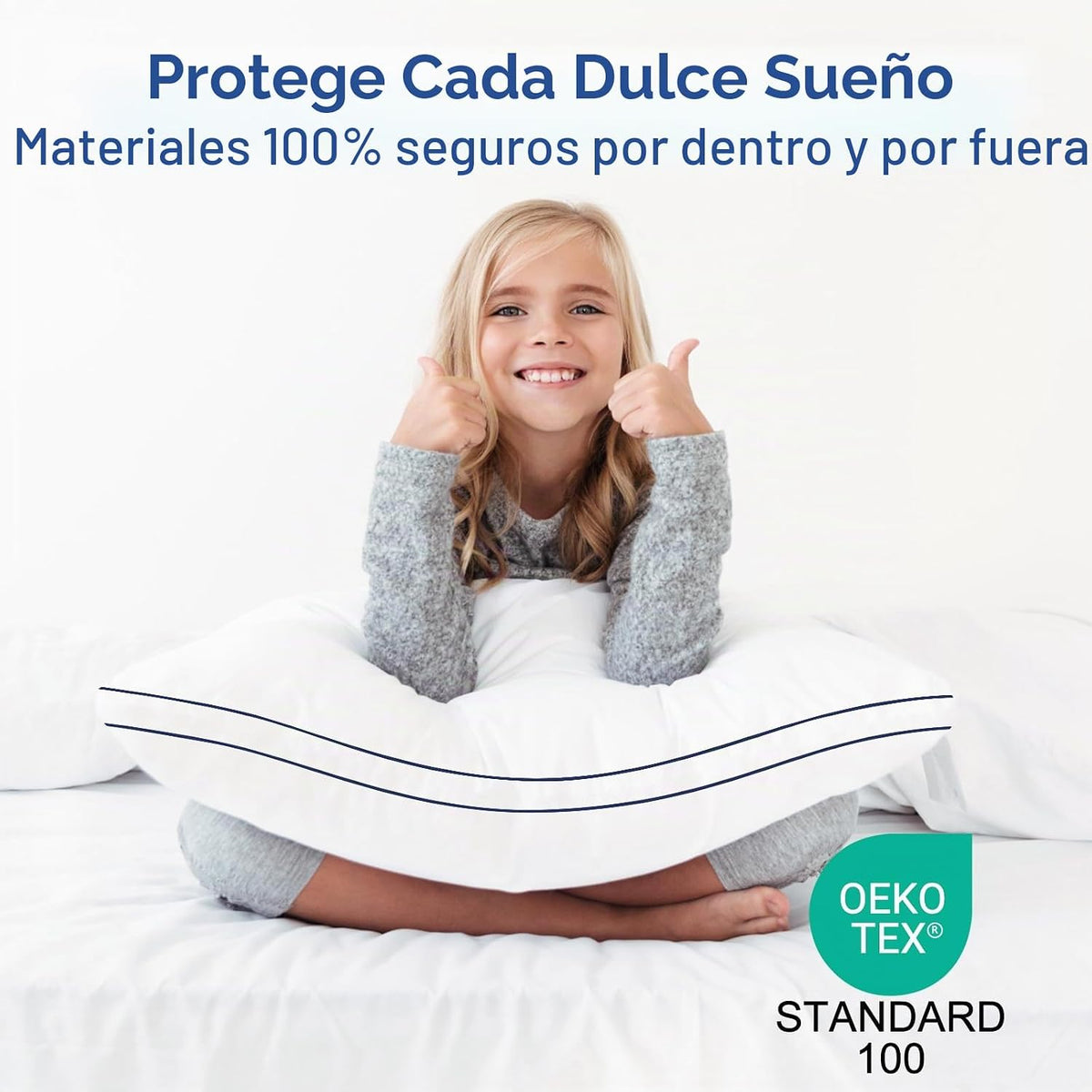 Almohadas Premium de Tamaño Estándar Paquete de 2, Almohadas de Cam...