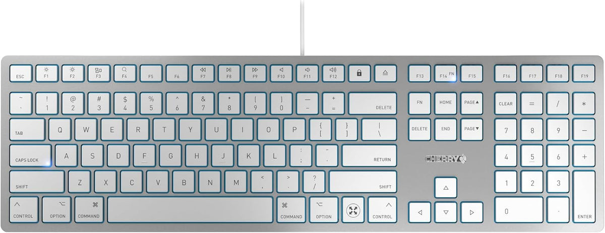 Cherry KC 6000C para MAC, teclado Mac con cable con teclado numéric...