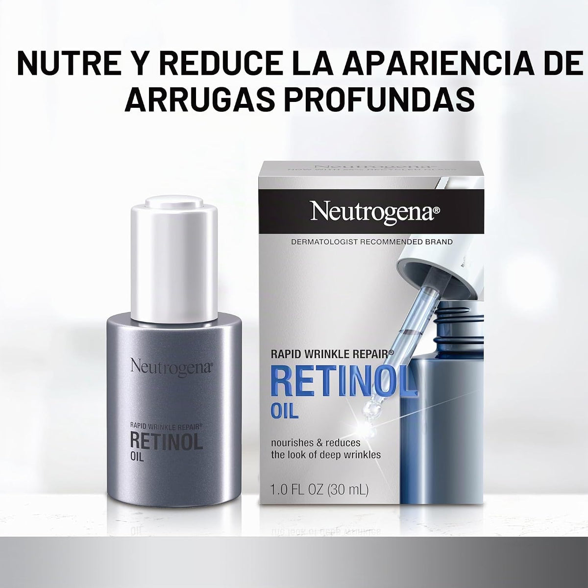 Neutrogena Aceite facial de retinol de reparación rápida de arrugas...