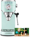 Máquina de espresso CASABREWS de 20 bares, cafetera profesional con varita espumadora de leche, máquina de café espresso con tanque de agua extraíble de 34 oz, regalo para amantes del café