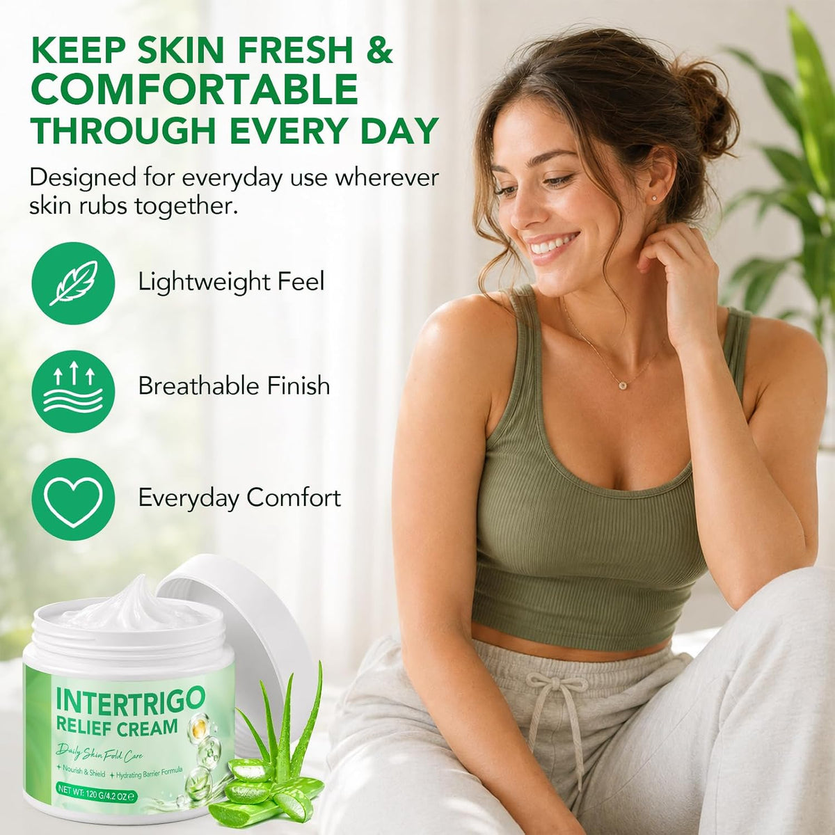 ReliCo Intertrigo Cream - Defensa de la humedad y la fricción para...