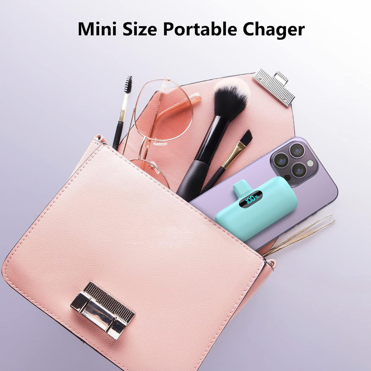 Paquete de 2 cargadores portátiles pequeños para iPhone 18\/17\/16\...