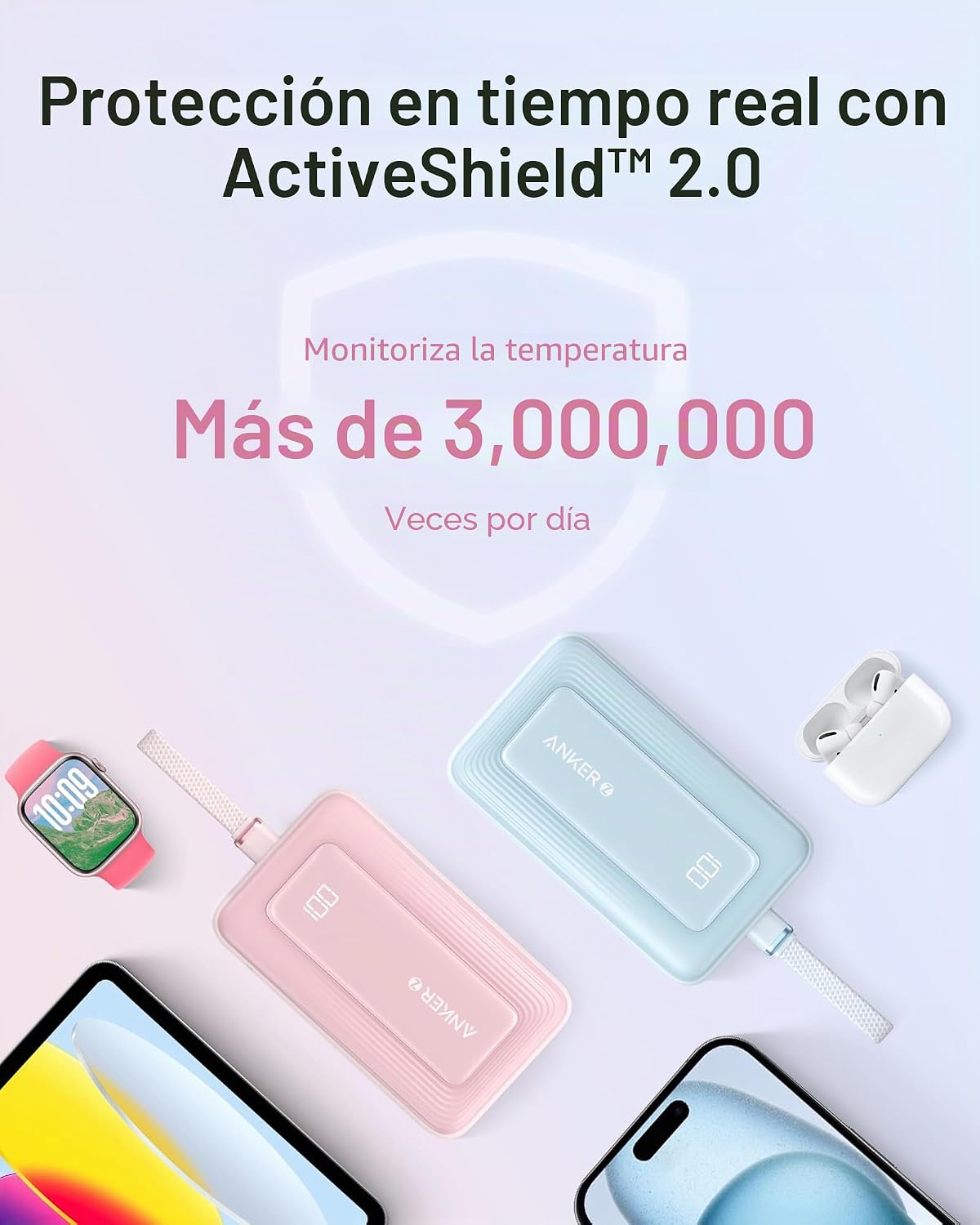 Anker Zolo Power Bank, cargador portátil de 20,000 mAh 30 W con USB...